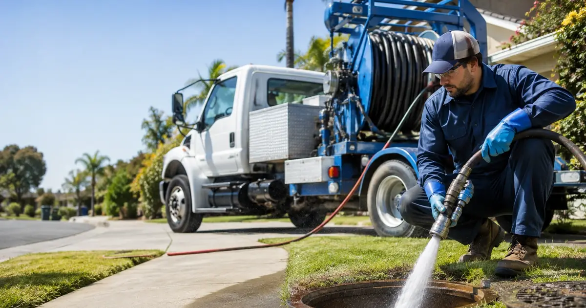 Hydro jet sewer cleaning Pomona