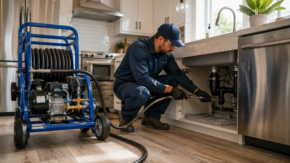 Kitchen Drain Hydro Jetting in Pomona